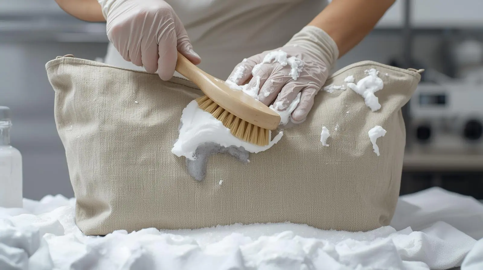 Proses pencucian tas